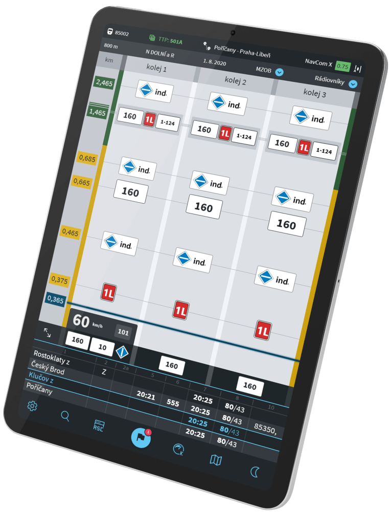 NavTrain - tablet